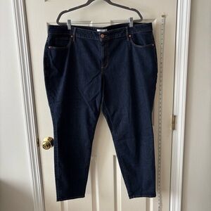 Loft Plus Modern Skinny Size 22 Dark Wash Jeans
